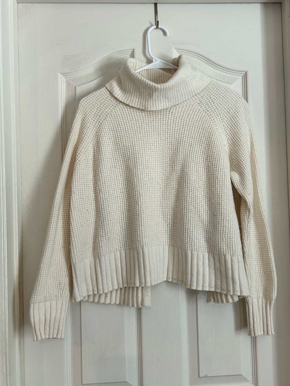 Madewell Cream Open-back Sweater